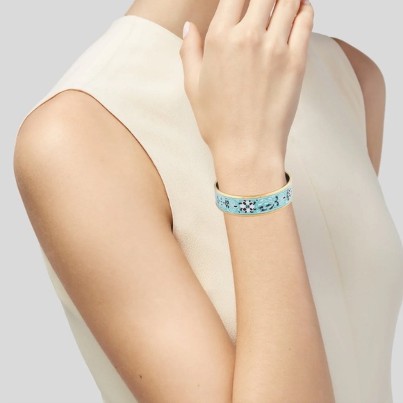 Hermes Wide Enamel Bangle Bracelet - Picture 9 of 9